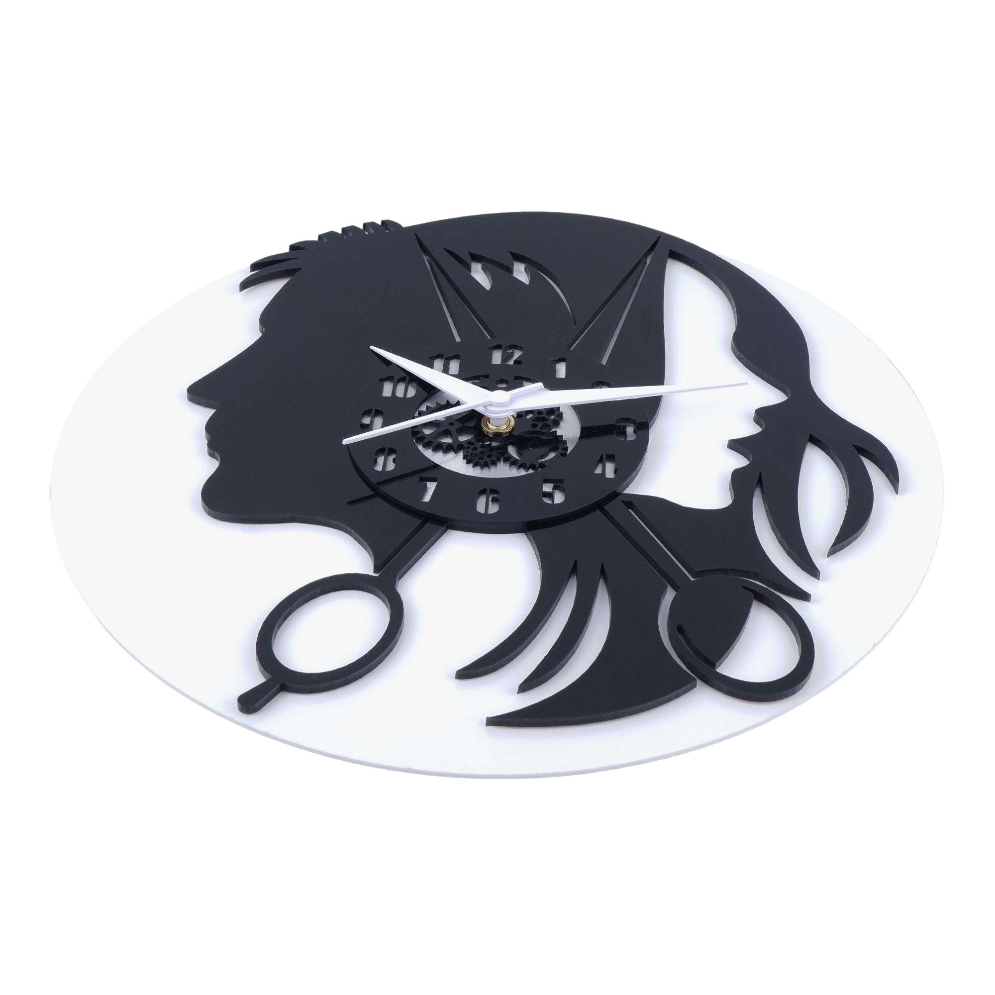 Unisex Salon Wall Clock, 12″ Wall Clock, Black