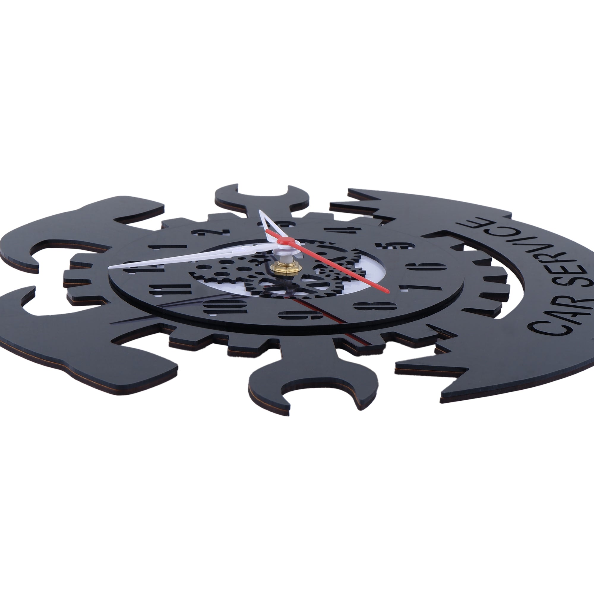 Car Service Wall Clock 12″ Wall Clock, Black