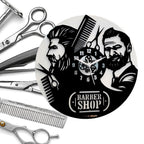Stylish 2 Men’s Salon Wall Clock, 12″ Premium Barbershop  Wall Clock