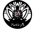 Yoga 12” PlexiGlass Glossy Black Wall Clock