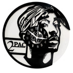 2 PAC 12” PlexiGlass Glossy Black Wall Clock