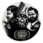 Stylish 2 Men’s Salon Wall Clock, 12″ Premium Barbershop  Wall Clock