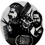 Stylish 2 Men’s Salon Wall Clock, 12″ Premium Barbershop  Wall Clock