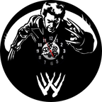 The Wolf Premium PlexiGlass Glossy Black 12” Wall Clock