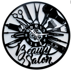 Beauty Salon & Cosmetics Wall Clock, 12″ Wall Clock, Plexi Glass 31 CM