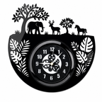 Jungle Acrylic Wall Clock 12 inch With Glass