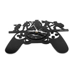 Game Pad Clock 12''  PlexiGlass Glossy Black Wall Clock