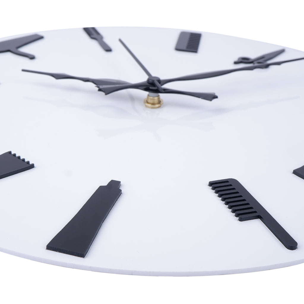 American White Wall Clock , 12″ Plexi Glass
