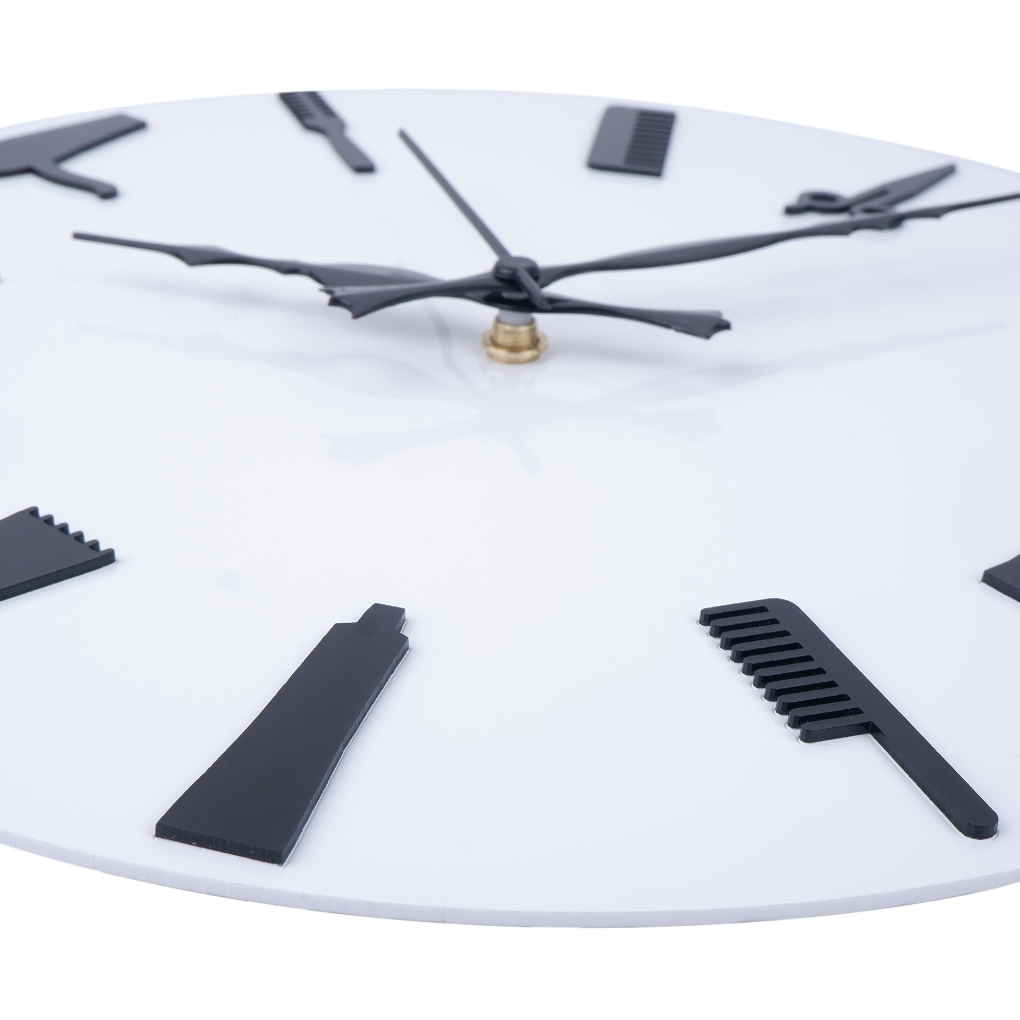 American White Wall Clock , 12″ Plexi Glass