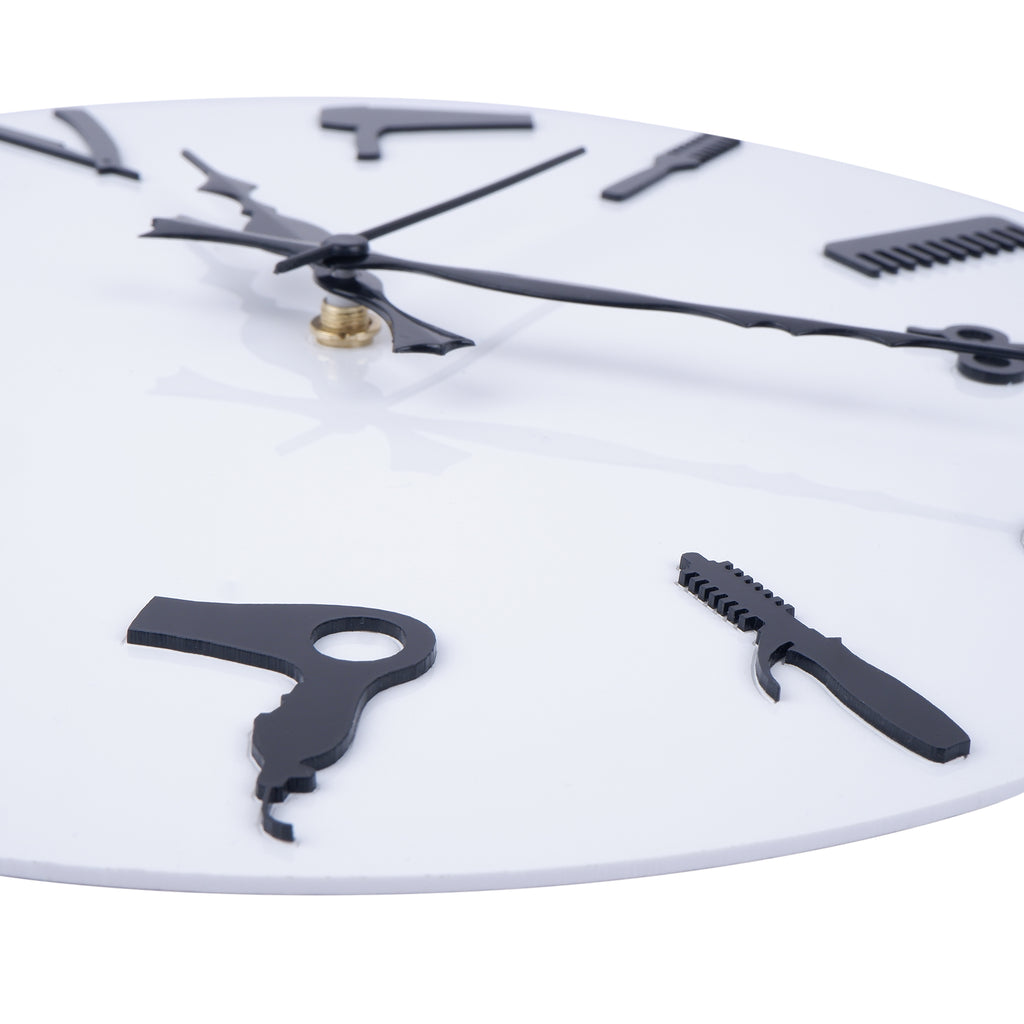 American White Wall Clock , 12″ Plexi Glass