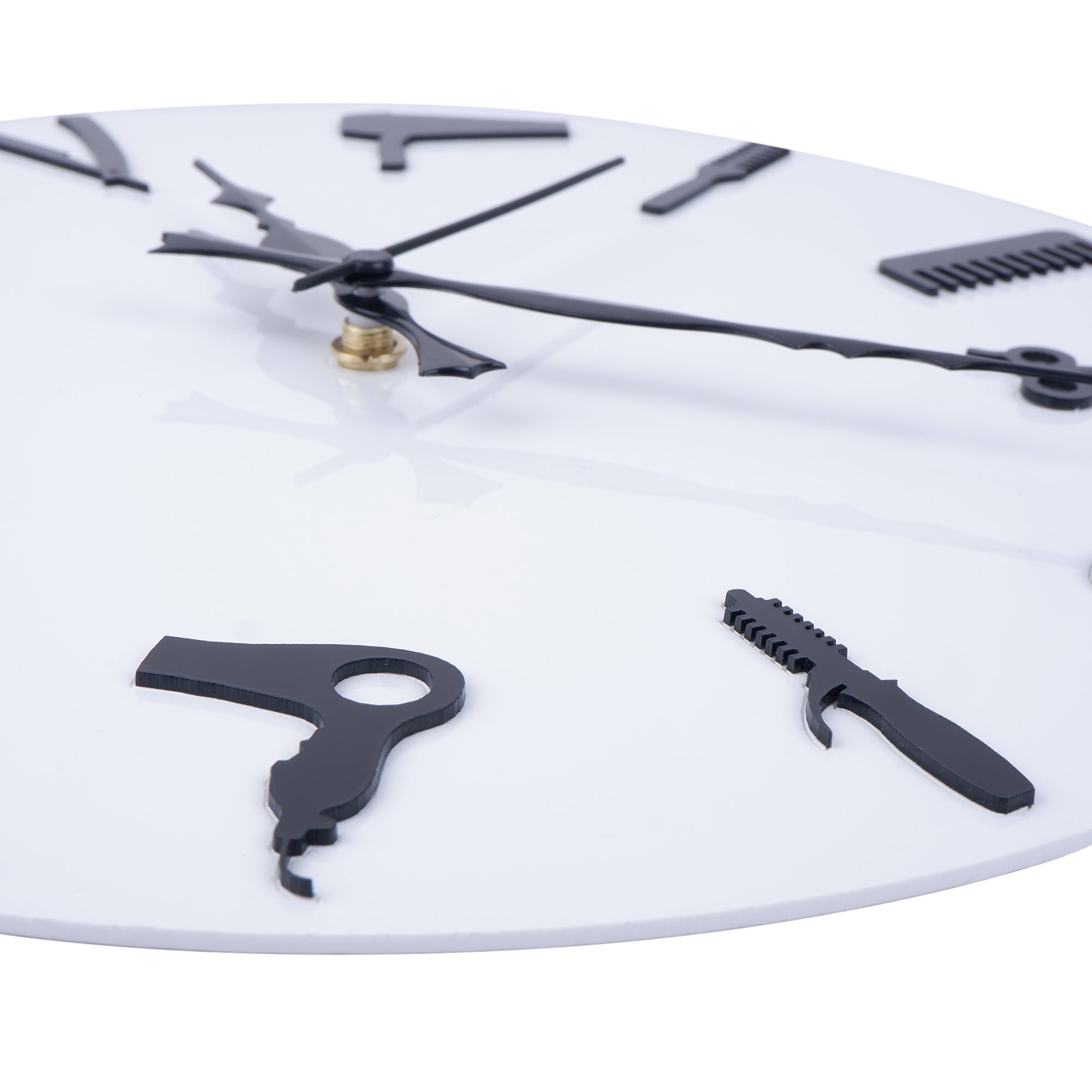 American White Wall Clock , 12″ Plexi Glass