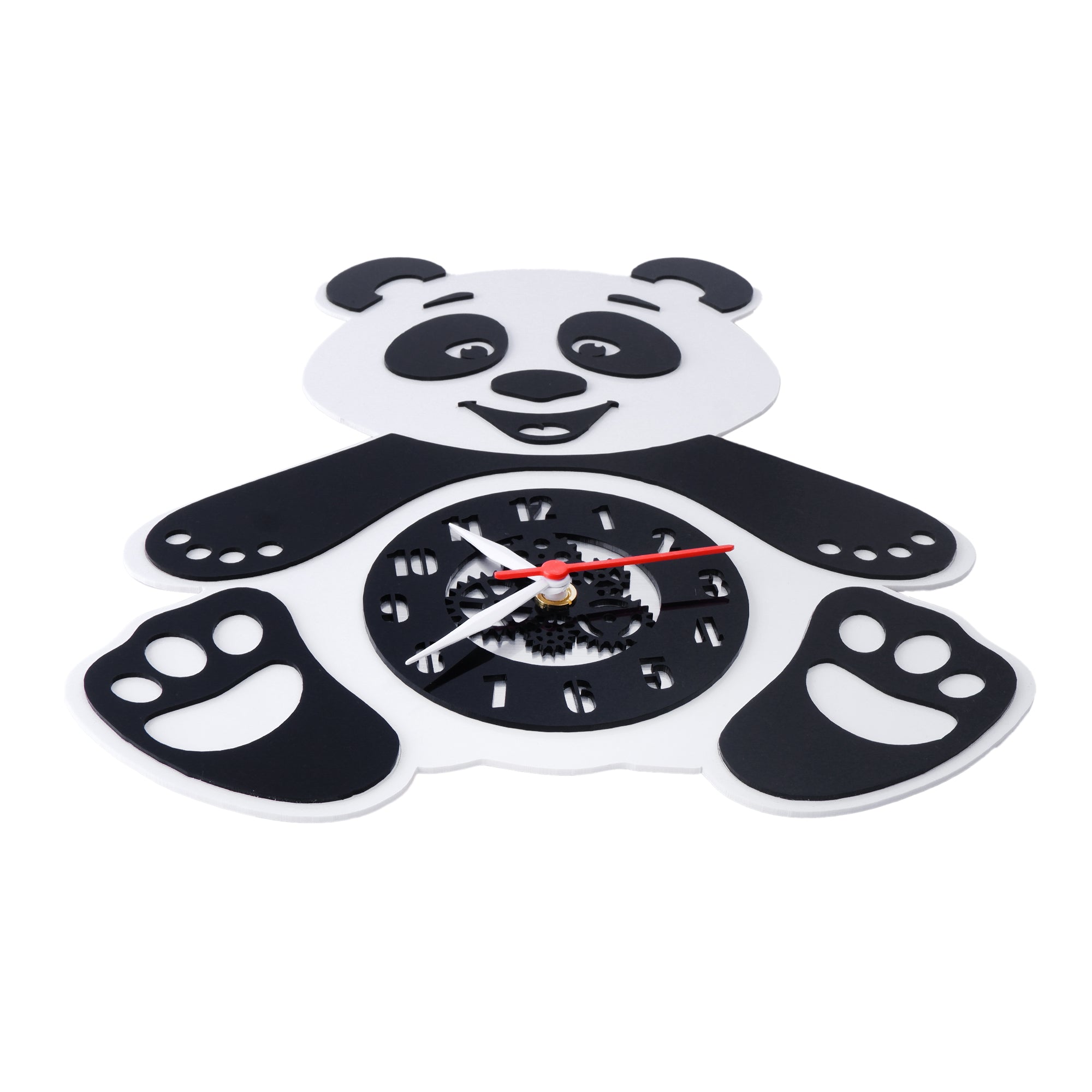 Playful Panda Premium Acrylic Wall Clock 12"