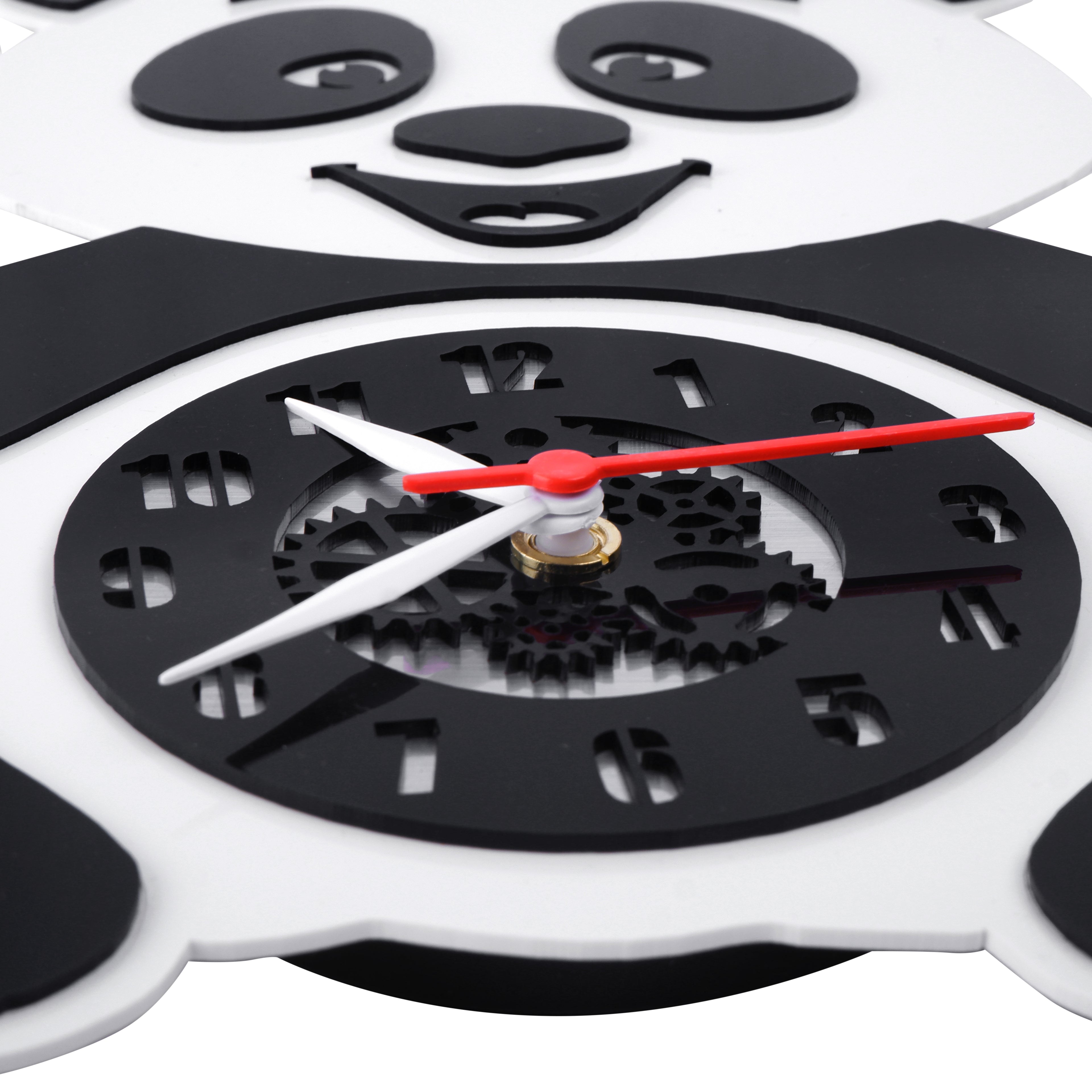 Playful Panda Premium Acrylic Wall Clock 12"