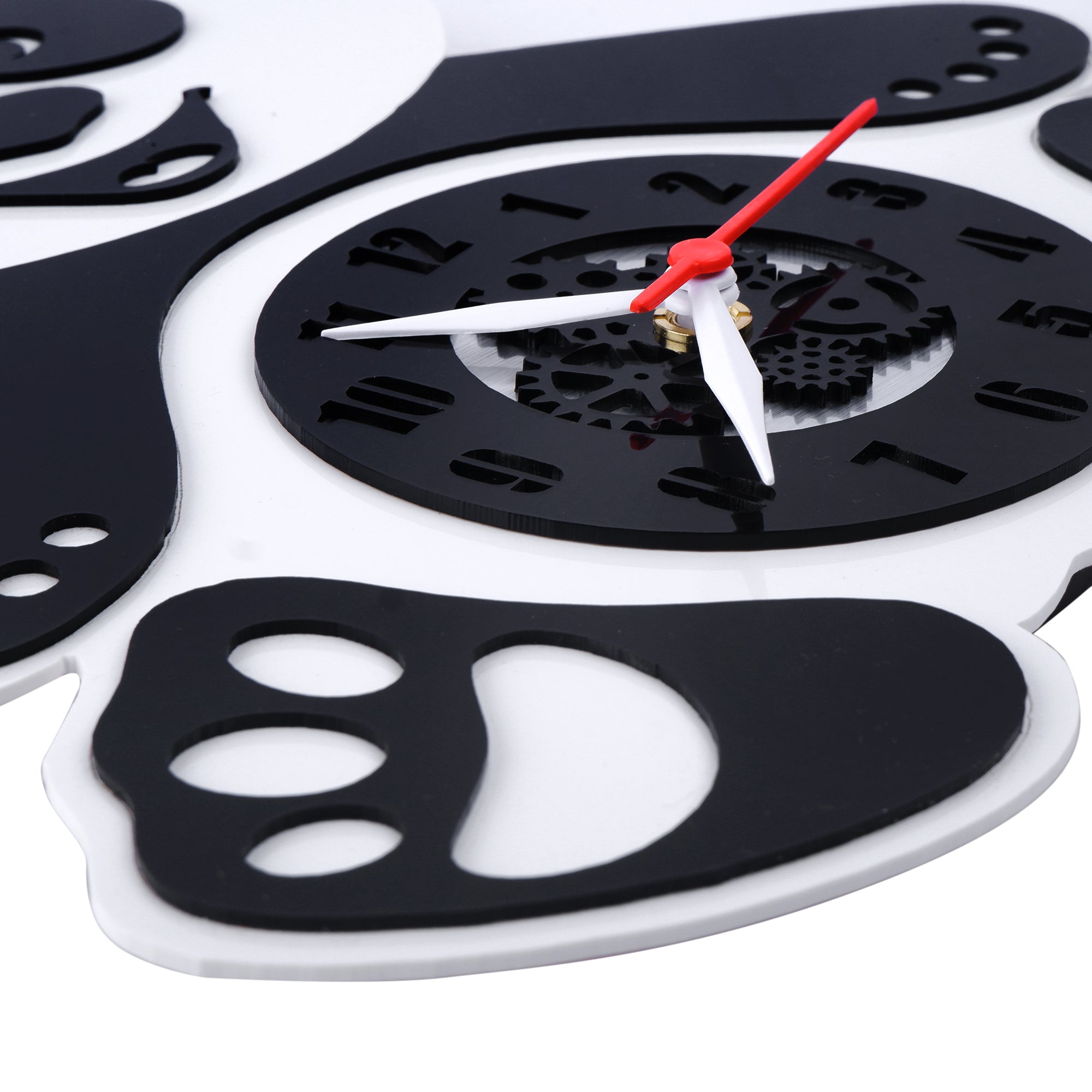 Playful Panda Premium Acrylic Wall Clock 12"