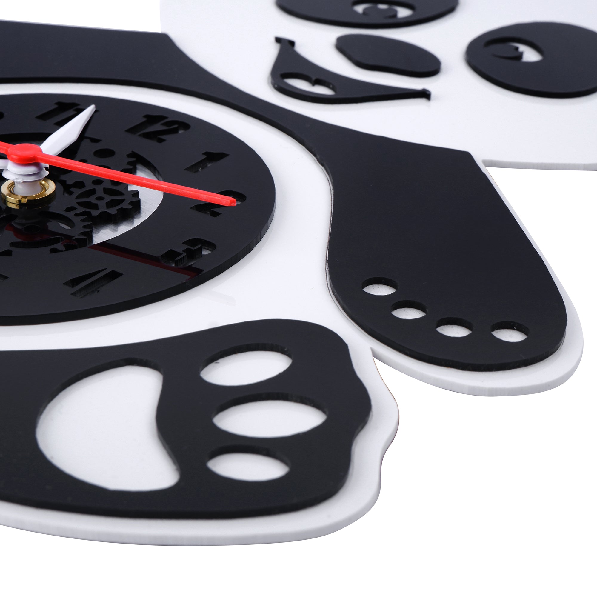 Playful Panda Premium Acrylic Wall Clock 12"