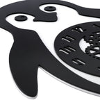 Happy Penguin Premium Acrylic Wall Clock 12"