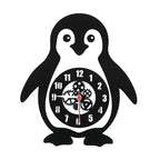 Happy Penguin Premium Acrylic Wall Clock 12"