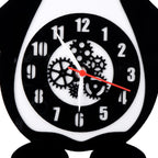 Happy Penguin Premium Acrylic Wall Clock 12"