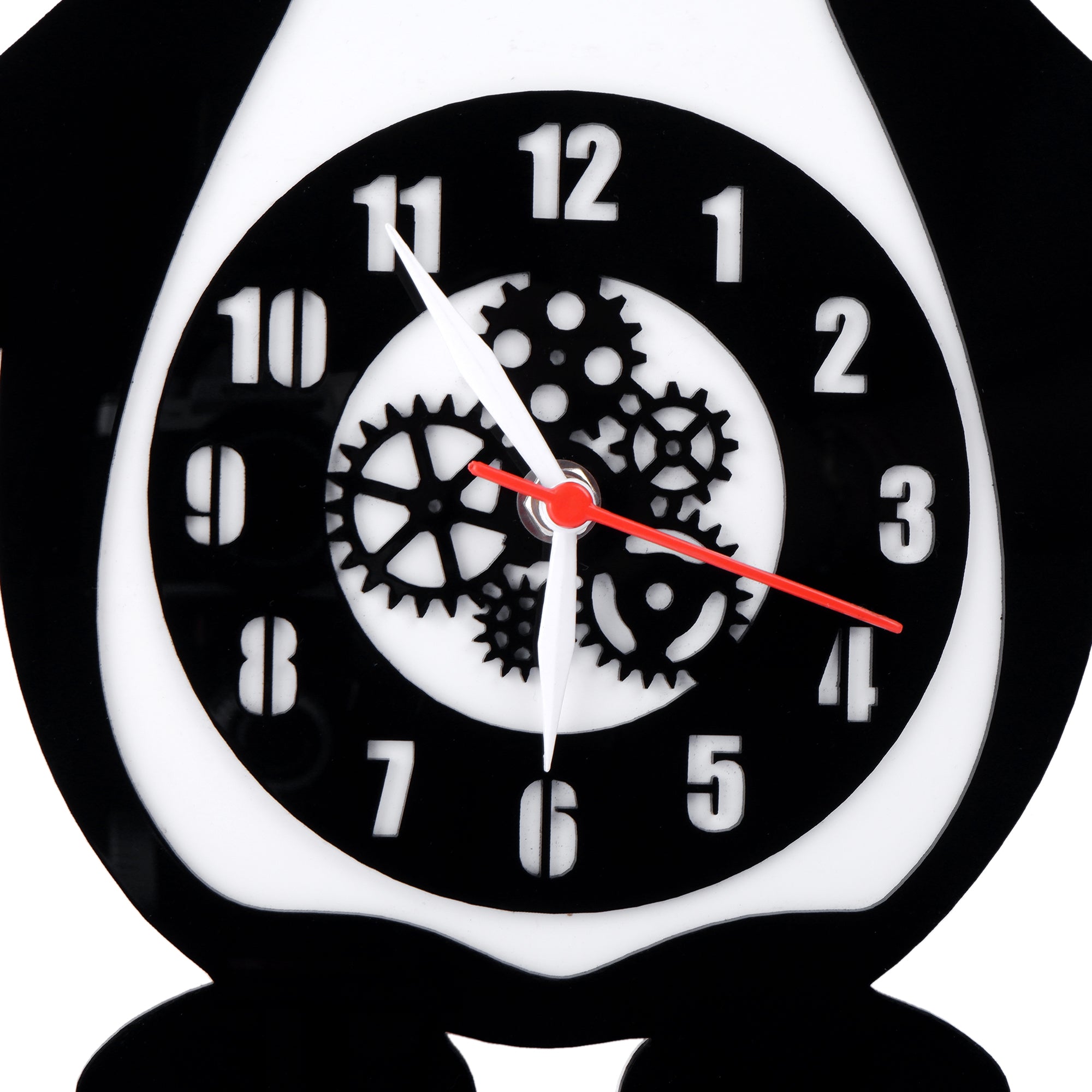 Happy Penguin Premium Acrylic Wall Clock 12"