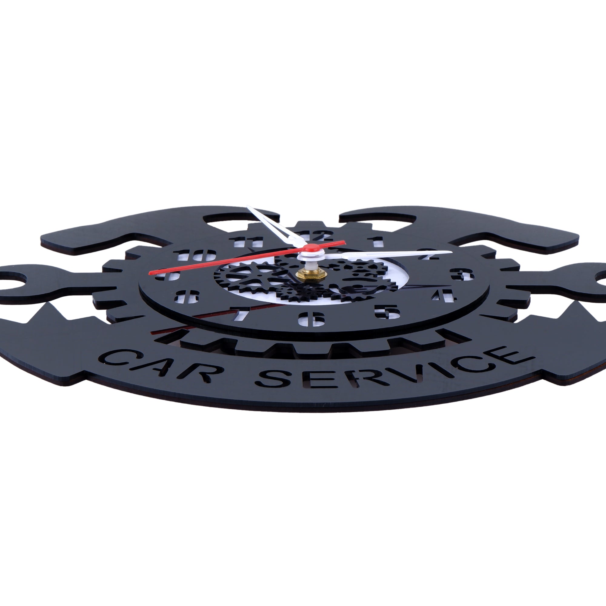 Car Service Wall Clock 12″ Wall Clock, Black