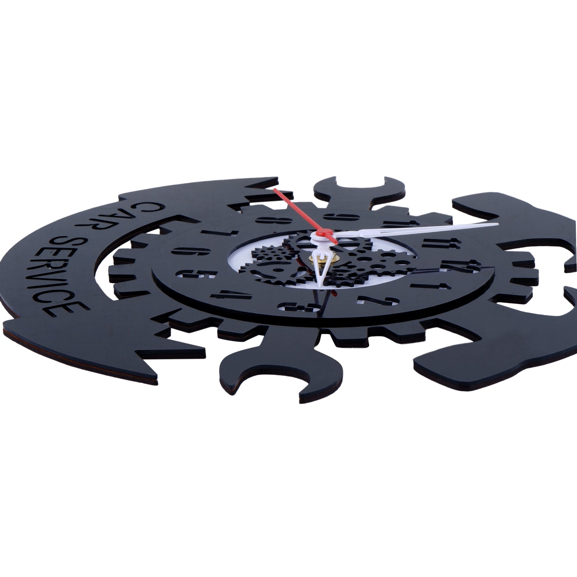 Car Service Wall Clock 12″ Wall Clock, Black