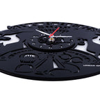2 Men Salon Clock, Engineered wood Wall Clock, 12″ Wall Clock, Black