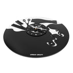 Girl Salon 12″ Numbered Wall Clock, Black