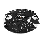 Men's Salons 12″ Numbered Wall Clock, Black