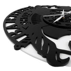 Men's Salons 12″ Numbered Wall Clock, Black