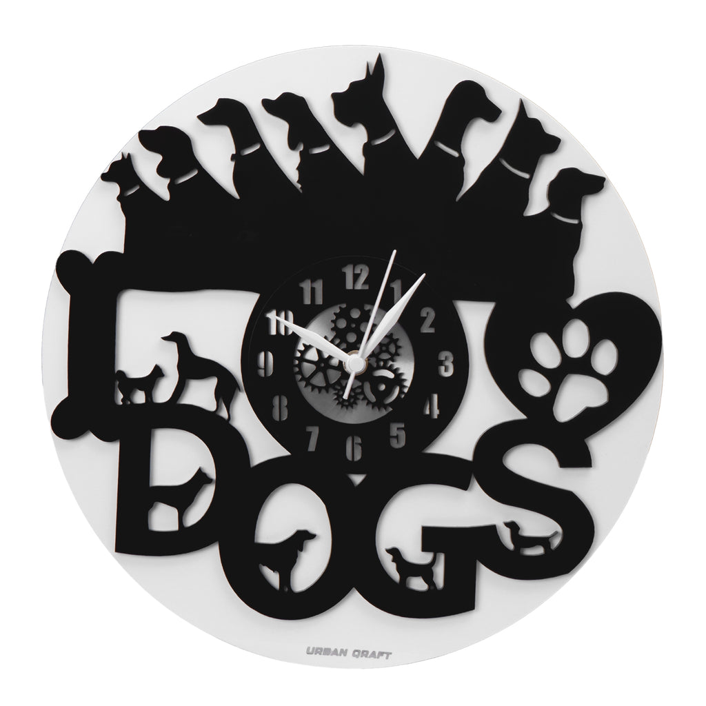 Dog Wall Clock 12″  Premium Layered Wall Clock