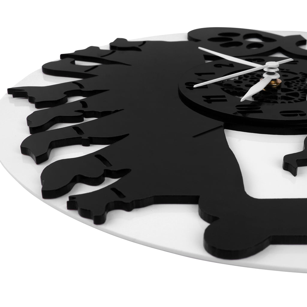 Dog Wall Clock 12″  Premium Layered Wall Clock