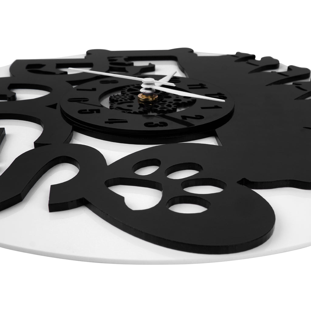 Dog Wall Clock 12″  Premium Layered Wall Clock