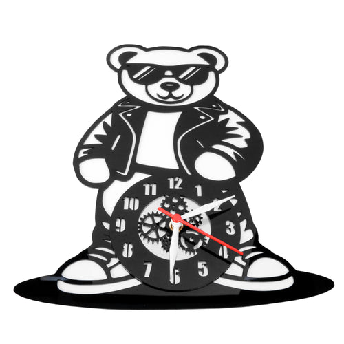 "Cool Teddy" Premium Acrylic Wall Clock