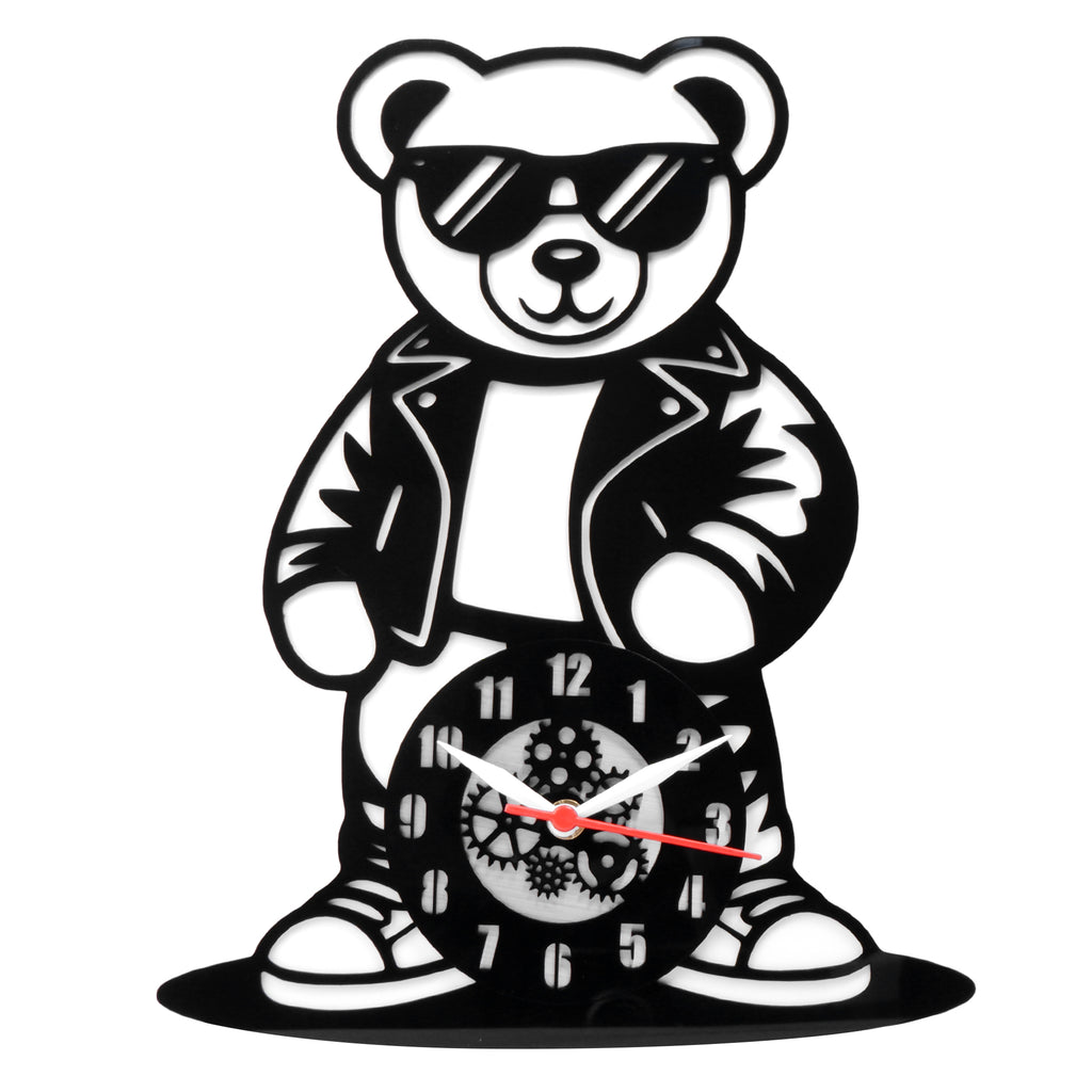 "Cool Teddy" Premium Acrylic Wall Clock