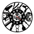 Premium Unisex Barber Shop & Hair Salon AI Designed  Wall Clock 12"