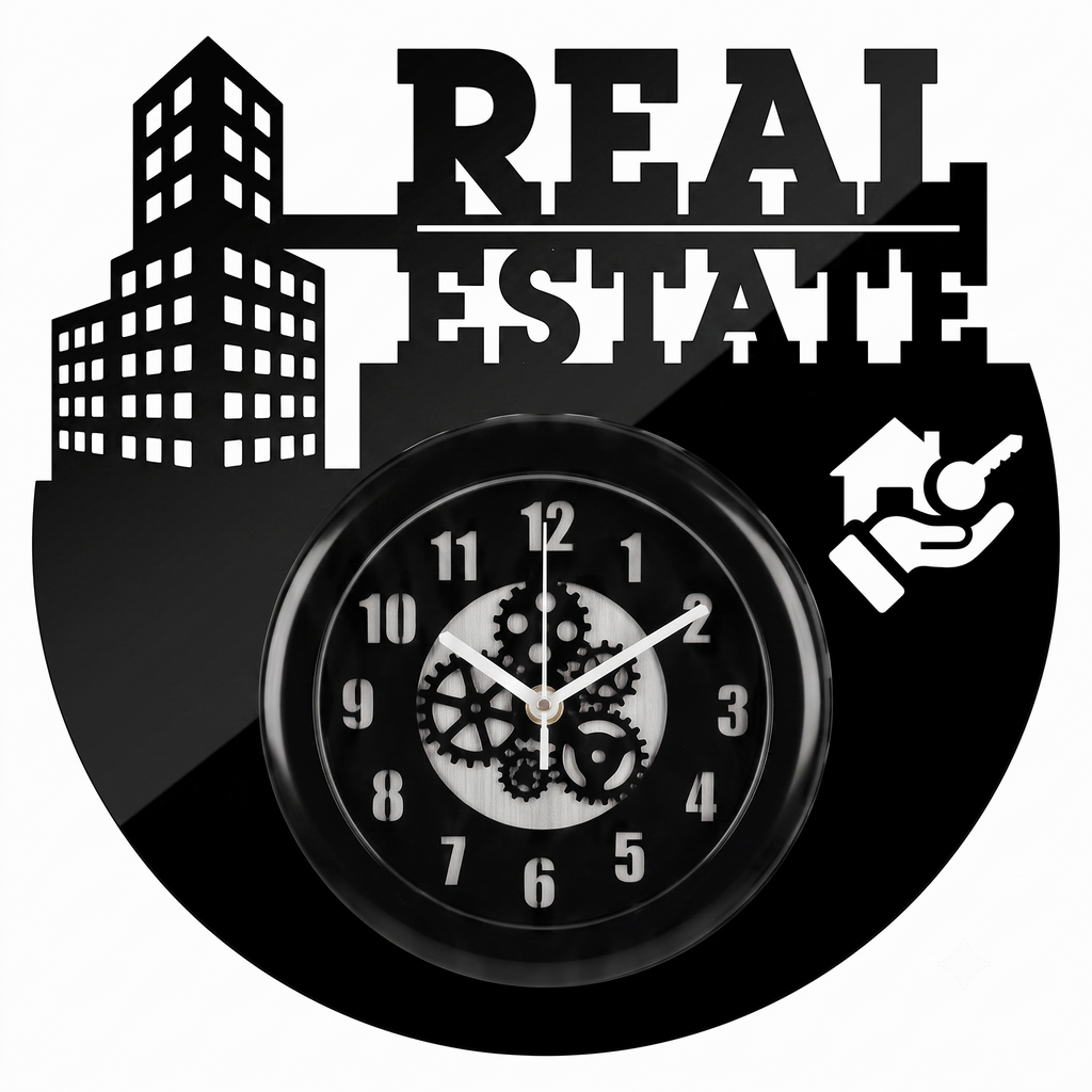 Property Consultant Acrylic Wall Clock 12 inch