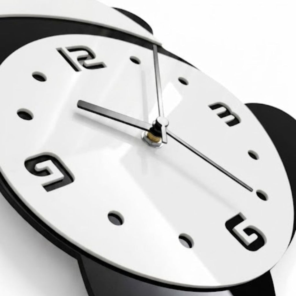 Urban Qraft "Lazy Rolling Panda" Premium Acrylic Wall Clock
