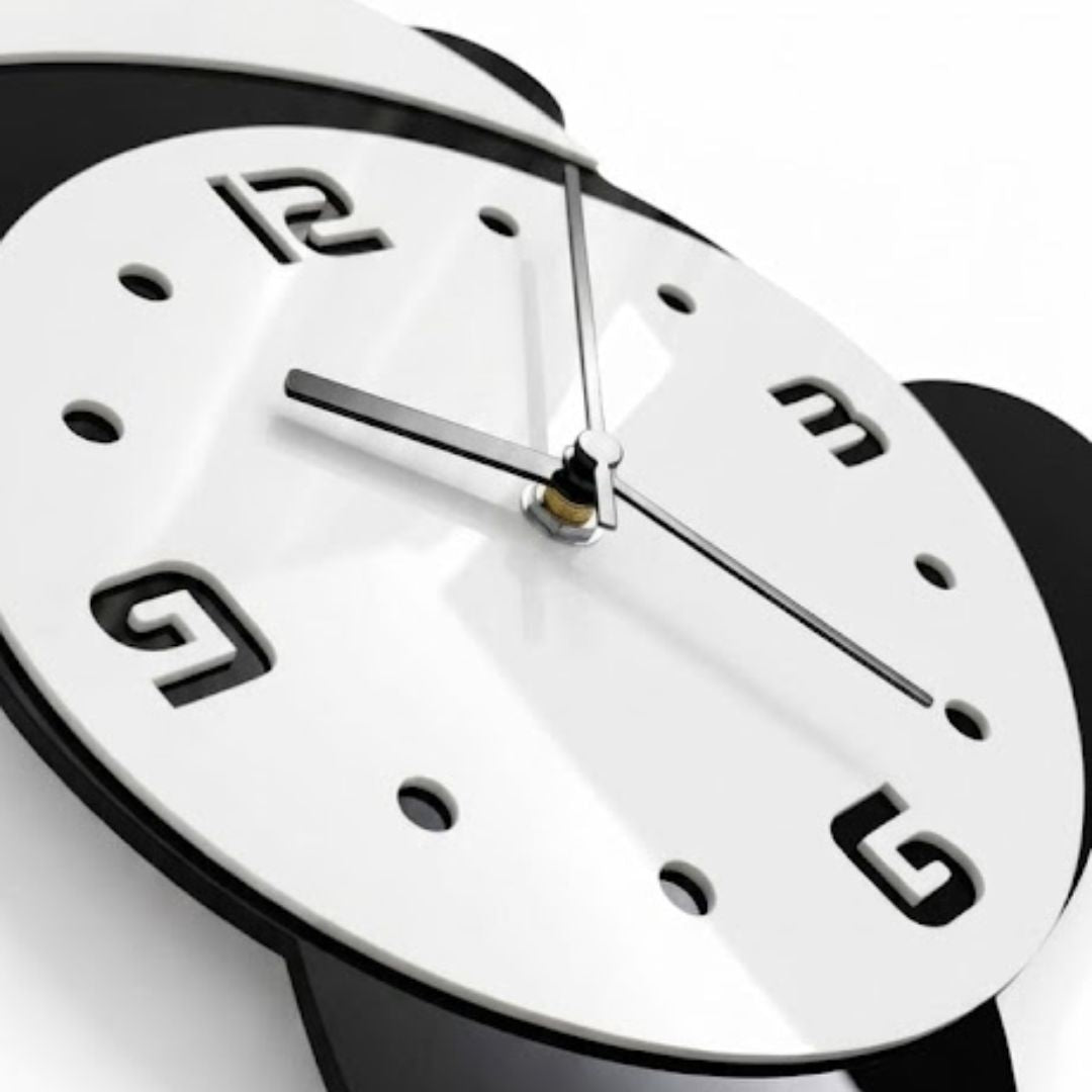 Urban Qraft "Lazy Rolling Panda" Premium Acrylic Wall Clock