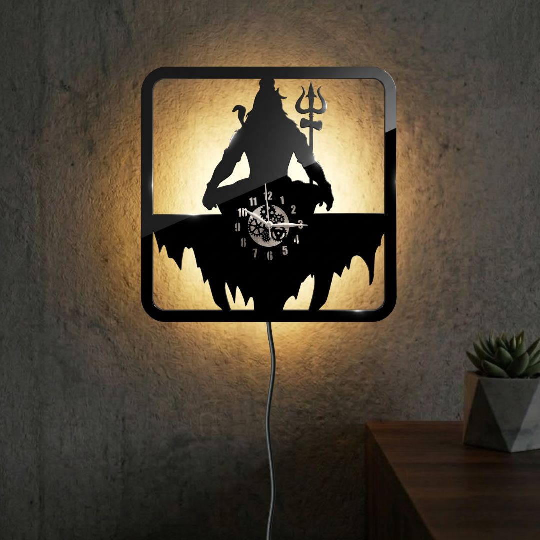 Mahadev Wall Clock 12 inch