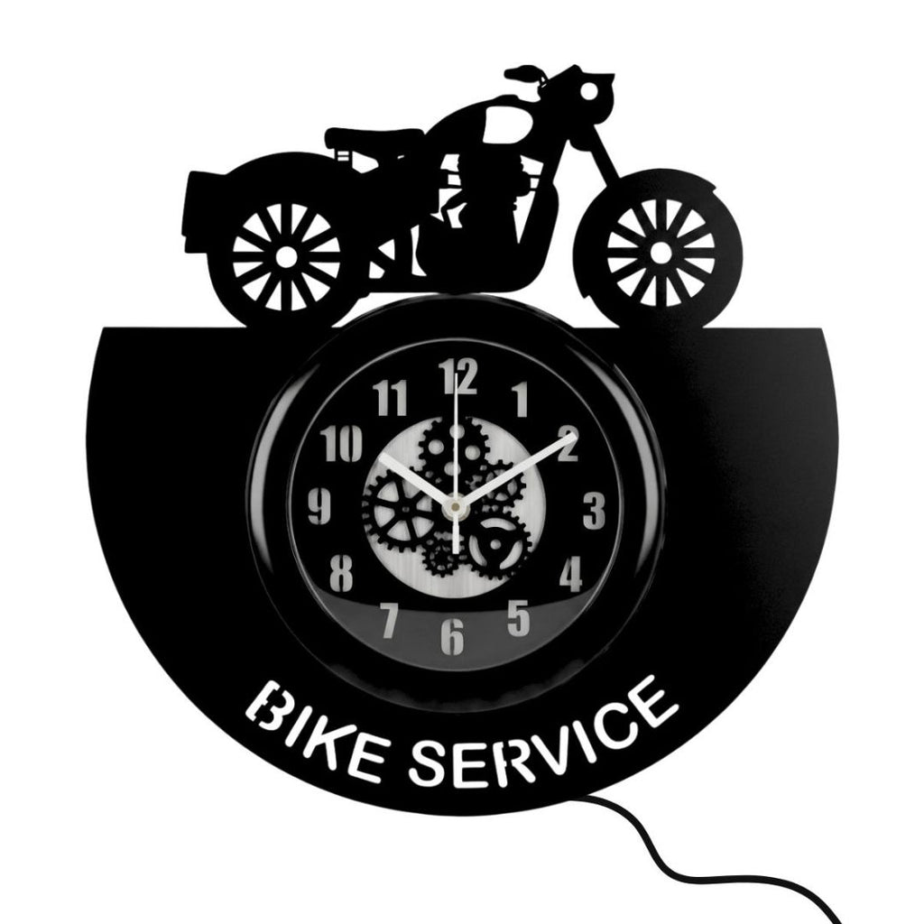 Bike Service Wall Clock 12 Inch