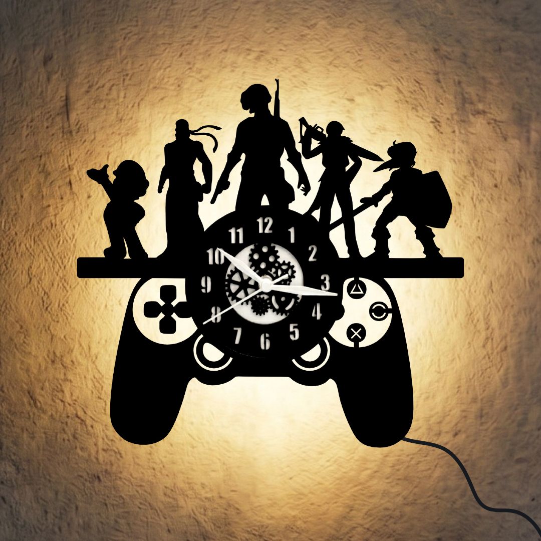Ultimate Gamer Wall Clock 12 inch