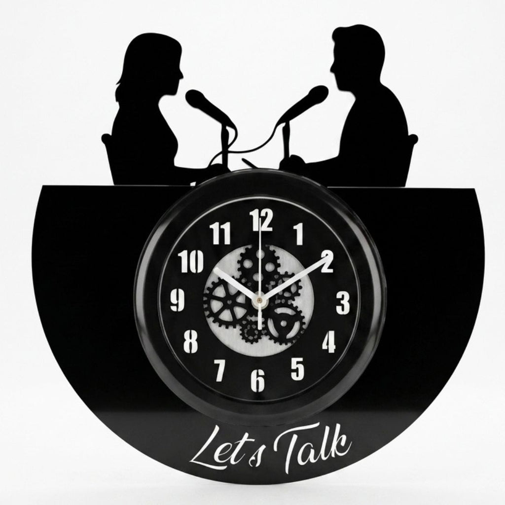 Podcast Studio Wall Clock 12 inch