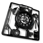 Camera Gear Square Wall Clock 12 inch