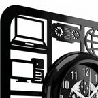 Cyber Tech Acrylic Wall Clock 12 inch with Glass