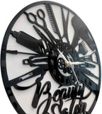 Beauty Salon & Cosmetics Wall Clock, 12″ Wall Clock, Plexi Glass 31 CM