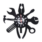 Ultimate Mechanic Tool Clock, 12″ Black