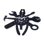 Ultimate Mechanic Tool Clock, 12″ Black