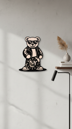 "Cool Teddy" Premium Acrylic Wall Clock
