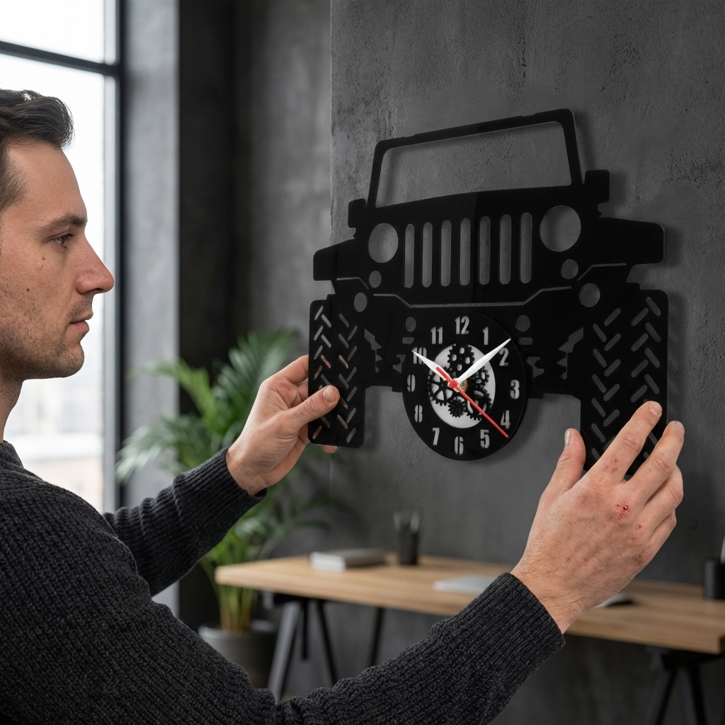 Off-Road SUV Wall Clock 12"  Premium Plexi Glass Wall Clock