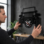 Off-Road SUV Wall Clock 12"  Premium Plexi Glass Wall Clock
